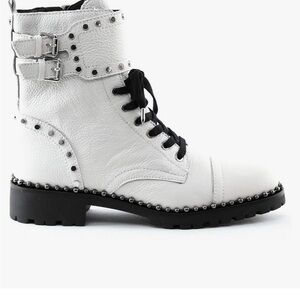 Sam Edelman Jennifer Studded Leather Combat Boots size 8